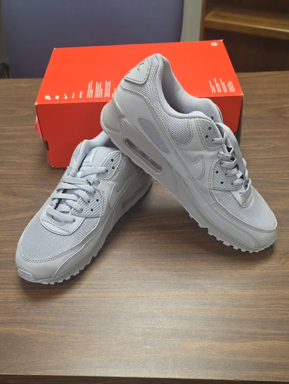 Nike Air Max 90 Wolf Grey CN8490-001 Men's 11.5 New